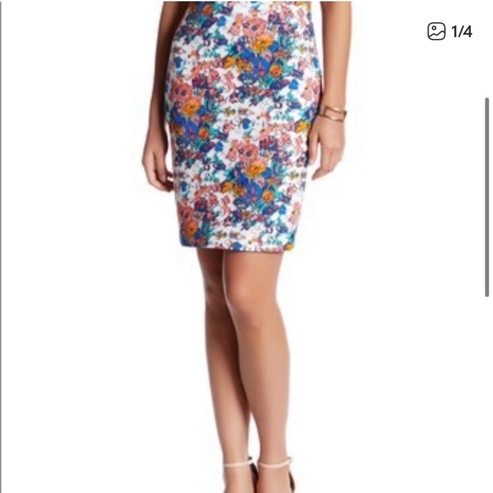 PLENTY by TRACY‎ REESE Vintage Floral PENCIL SKIRT. Size 14.